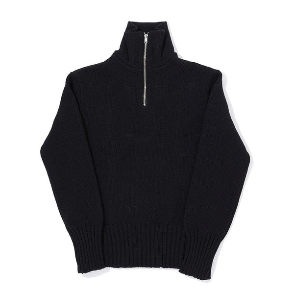 The Groovin High 1940's Zip-Up Knit Black-Knitwear-Clutch Cafe