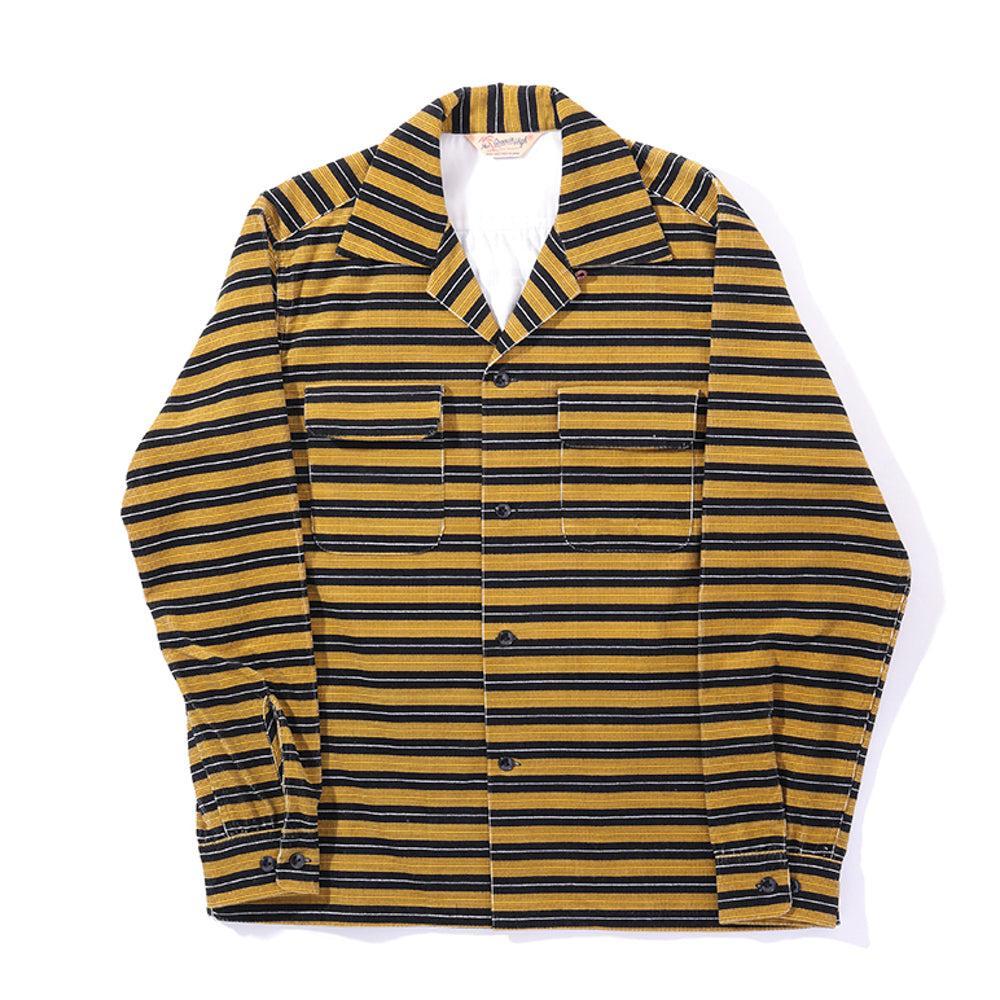 The Groovin High 1950's Corduroy Shirt Yellow-Clutch Cafe