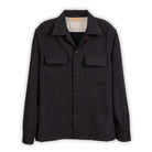 The Groovin High 1950s Long-Sleeve Wool Shirt Black-Shirt-Clutch Cafe