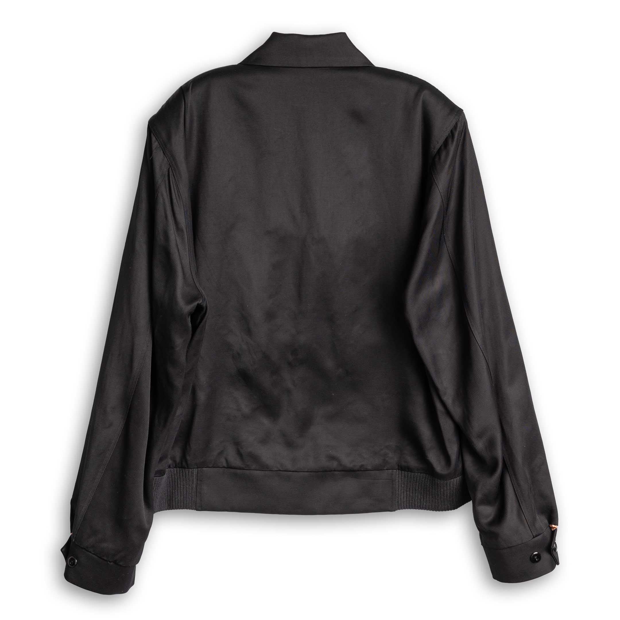 The Groovin High 1950s Rayon Drizzler Jacket Black-Jacket-Clutch Cafe