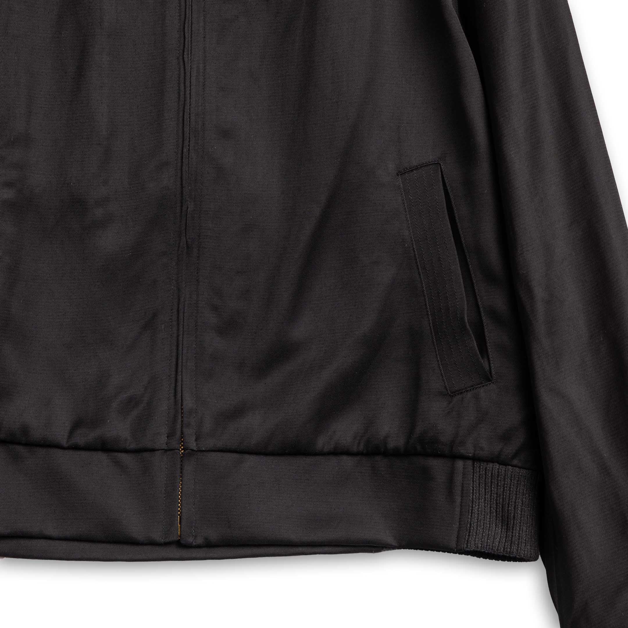 The Groovin High 1950s Rayon Drizzler Jacket Black-Jacket-Clutch Cafe