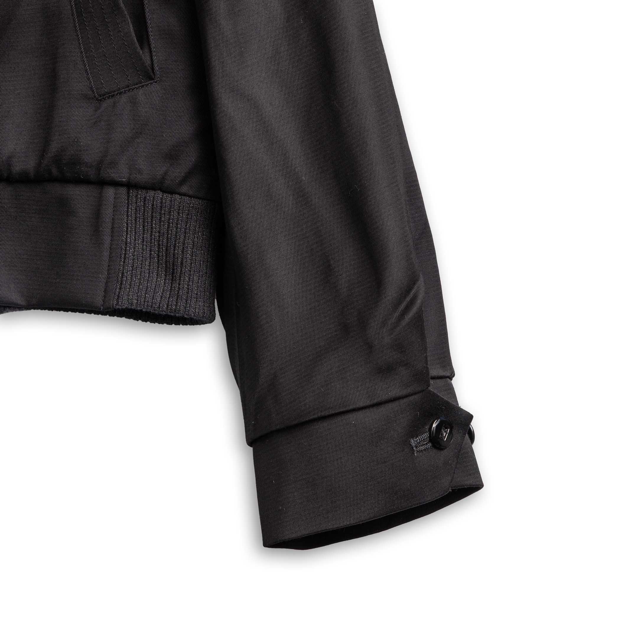 The Groovin High 1950s Rayon Drizzler Jacket Black-Jacket-Clutch Cafe