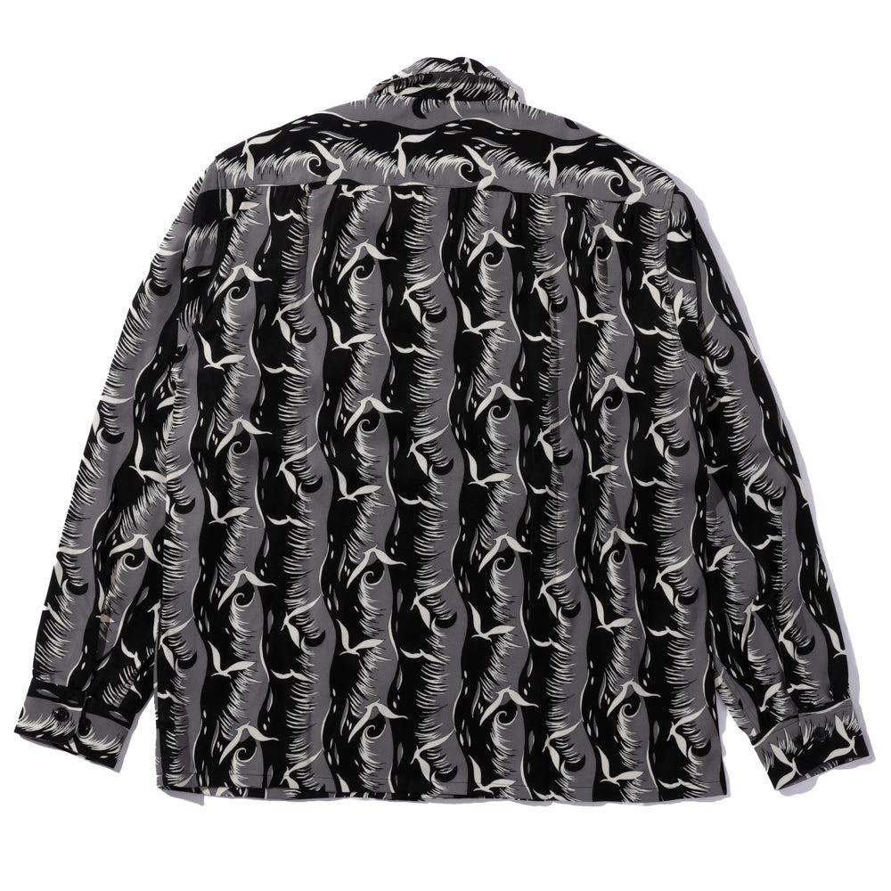 The Groovin High 50's L/S Shirt Seagull Black-Shirt-Clutch Cafe