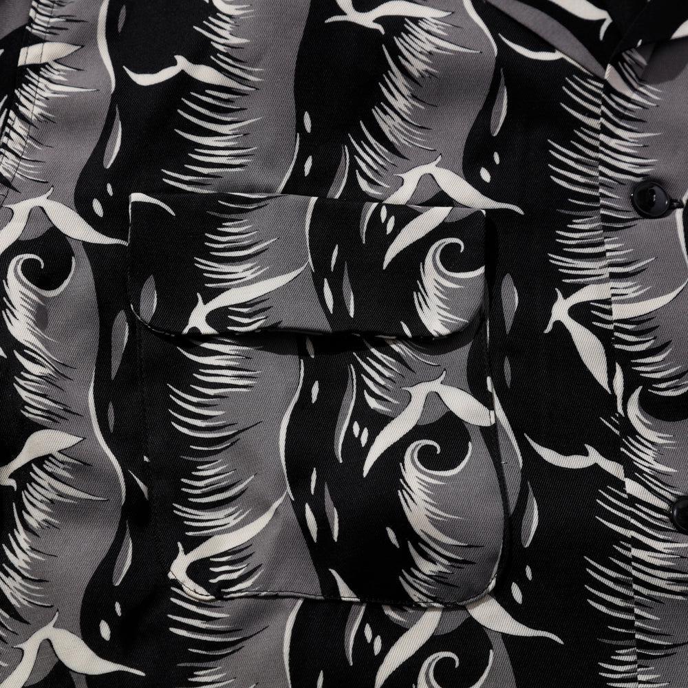 The Groovin High 50's L/S Shirt Seagull Black-Shirt-Clutch Cafe