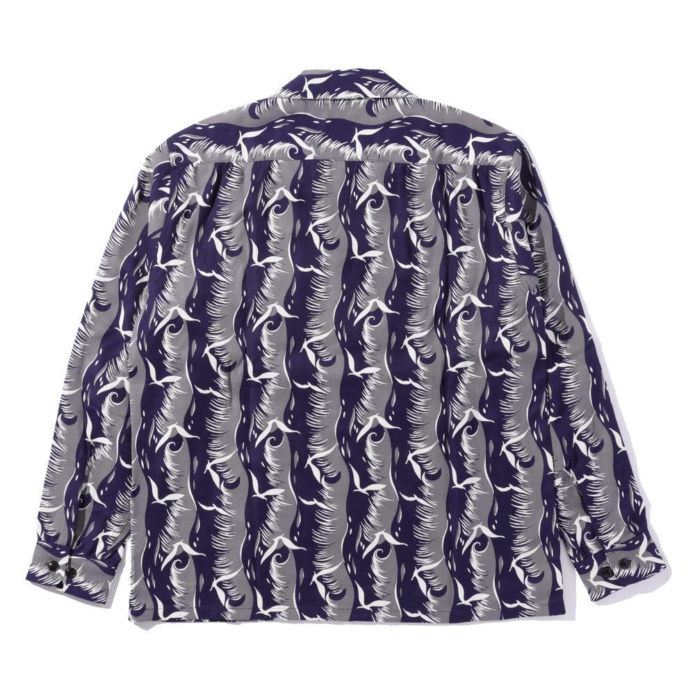 The Groovin High 50's L/S Shirt Seagull Navy-Shirt-Clutch Cafe