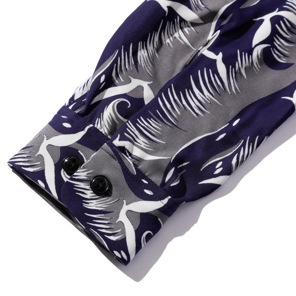 The Groovin High 50's L/S Shirt Seagull Navy-Shirt-Clutch Cafe