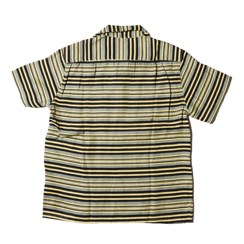 The Groovin High Striped Rayon Shirt S/S Yellow-Shirt-Clutch Cafe