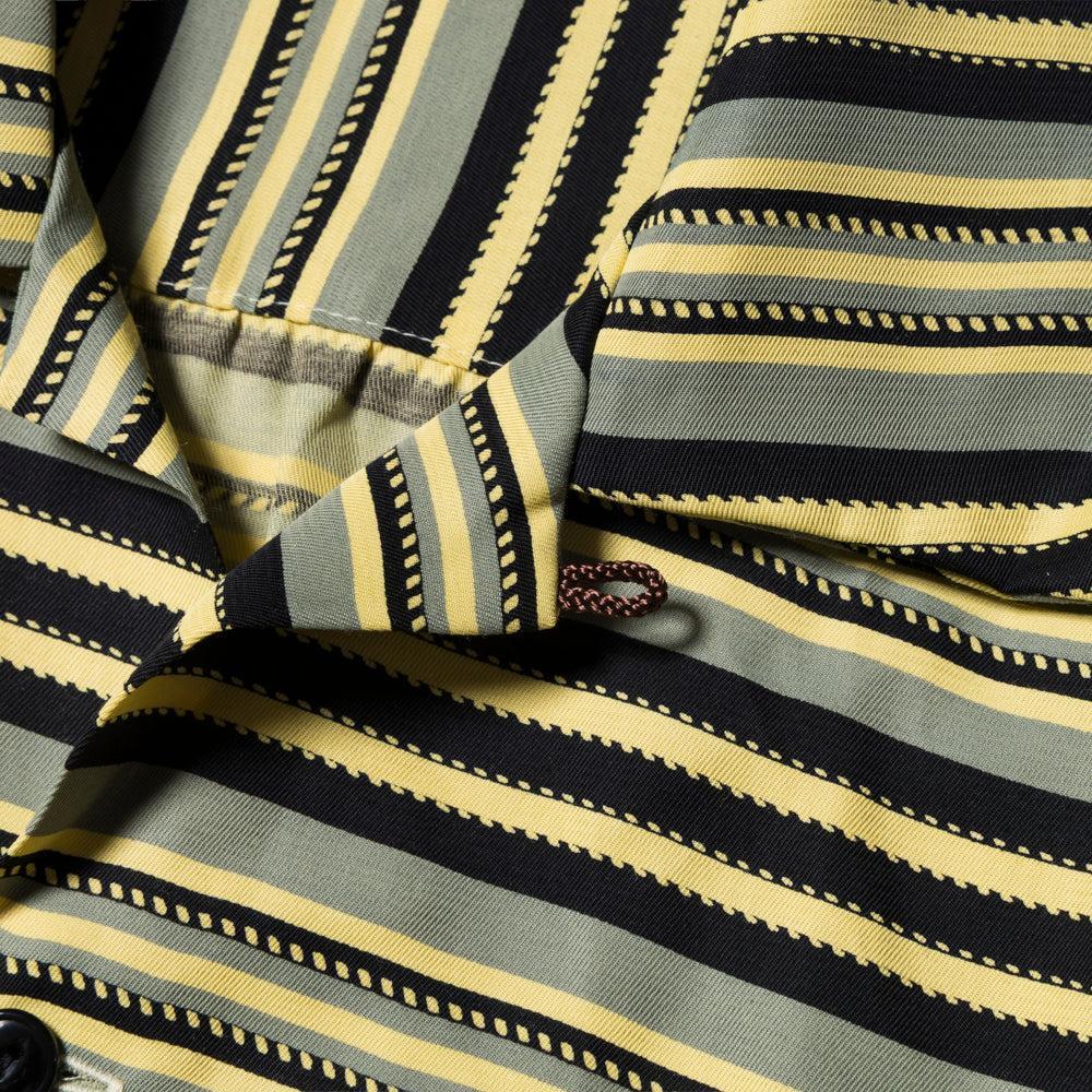 The Groovin High Striped Rayon Shirt S/S Yellow-Shirt-Clutch Cafe