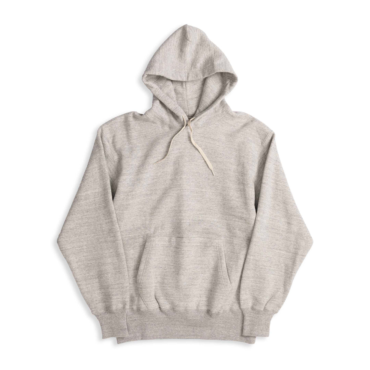 The Real McCoy's 10 oz Loopwheel Hooded Sweatshirt Grey-Hooded Sweatshirt-Clutch Cafe