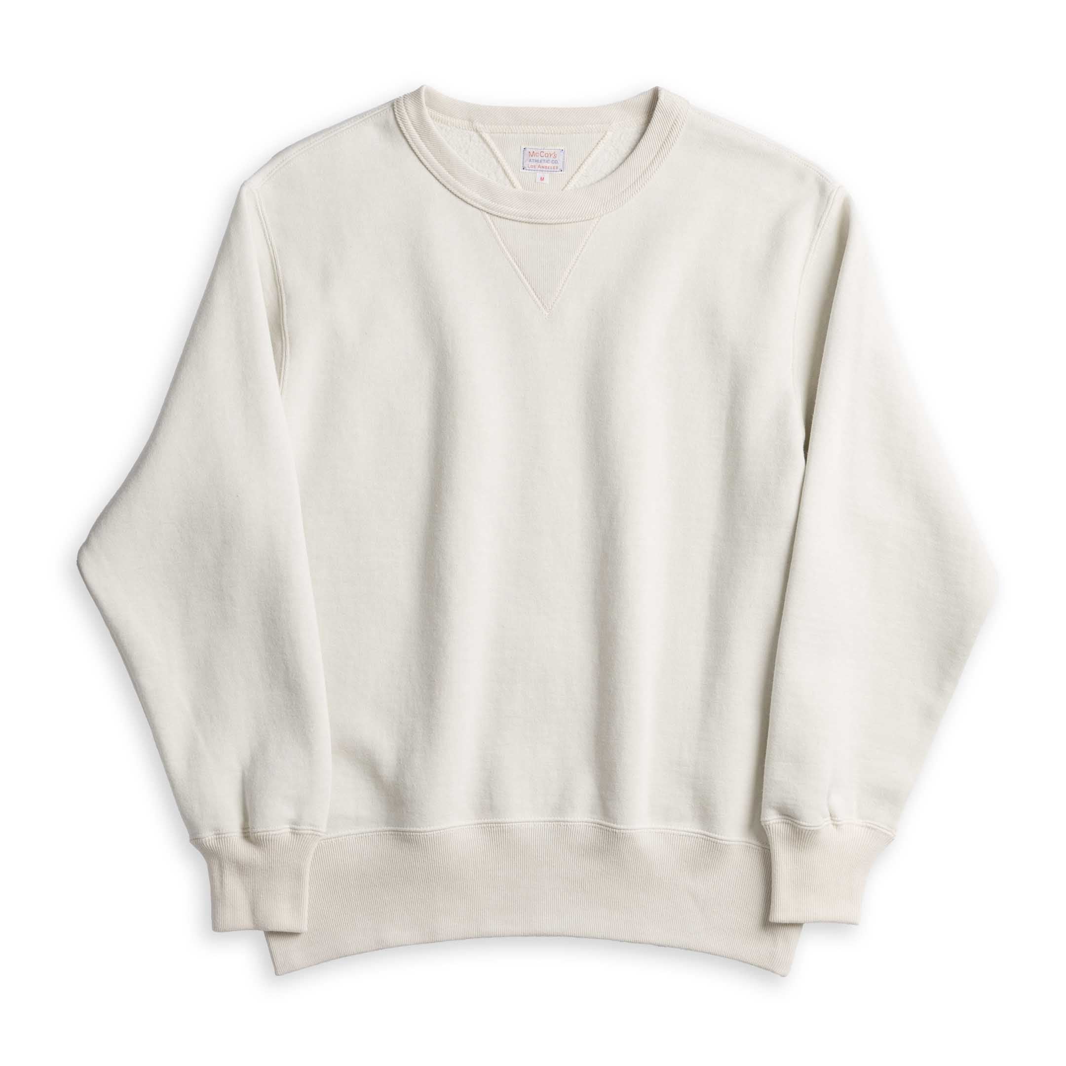 The Real McCoy's 10.oz Loopwheel Sweatshirt Milk-Sweatshirt-Clutch Cafe
