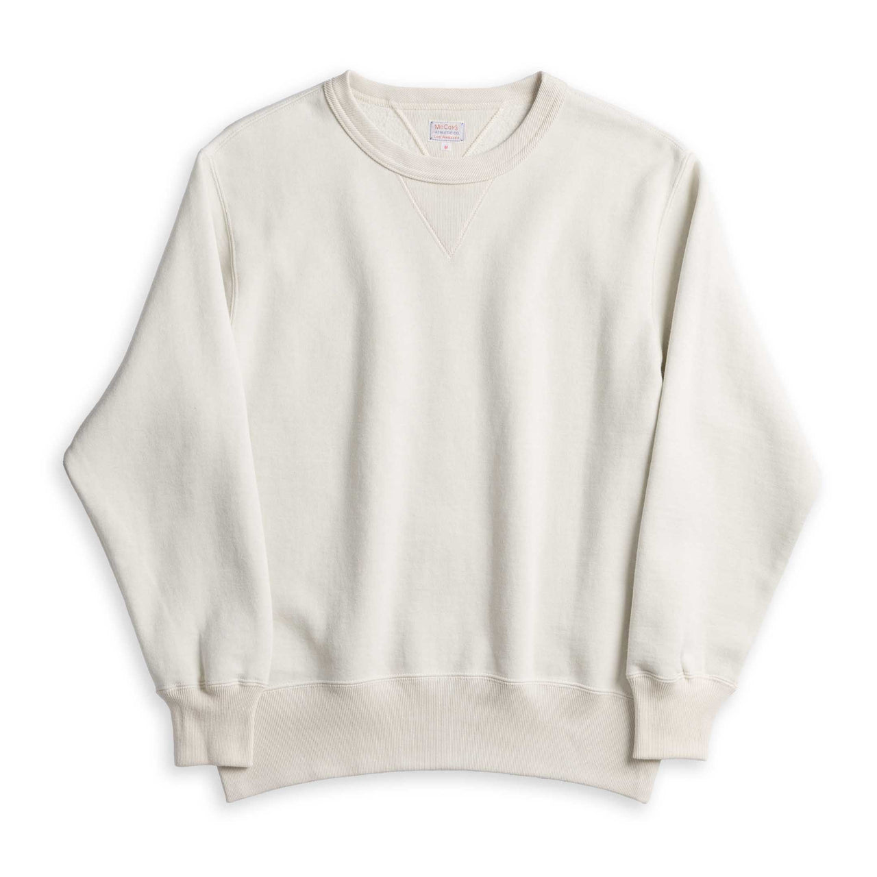 The Real McCoy's 10.oz Loopwheel Sweatshirt Milk-Sweatshirt-Clutch Cafe