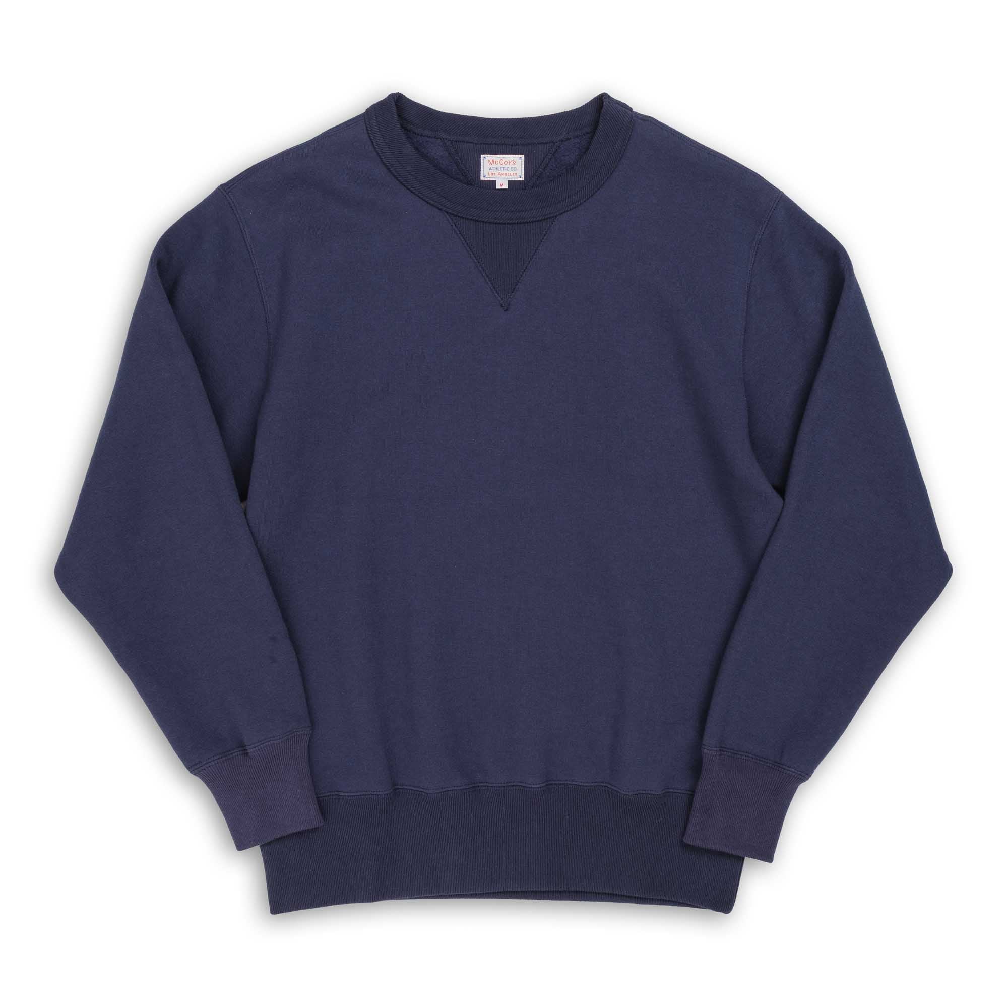 The Real McCoy's 10.oz Loopwheel Sweatshirt Navy-Sweatshirt-Clutch Cafe