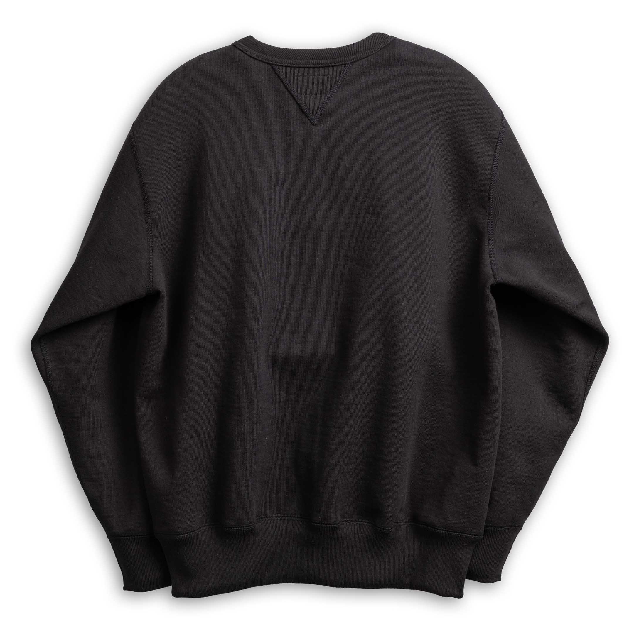 The Real McCoy's 12 oz. Ball Park Crew Neck Sweatshirt Black-Sweatshirt-Clutch Cafe