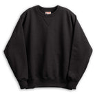 The Real McCoy's 12 oz. Ball Park Crew Neck Sweatshirt Black-Sweatshirt-Clutch Cafe