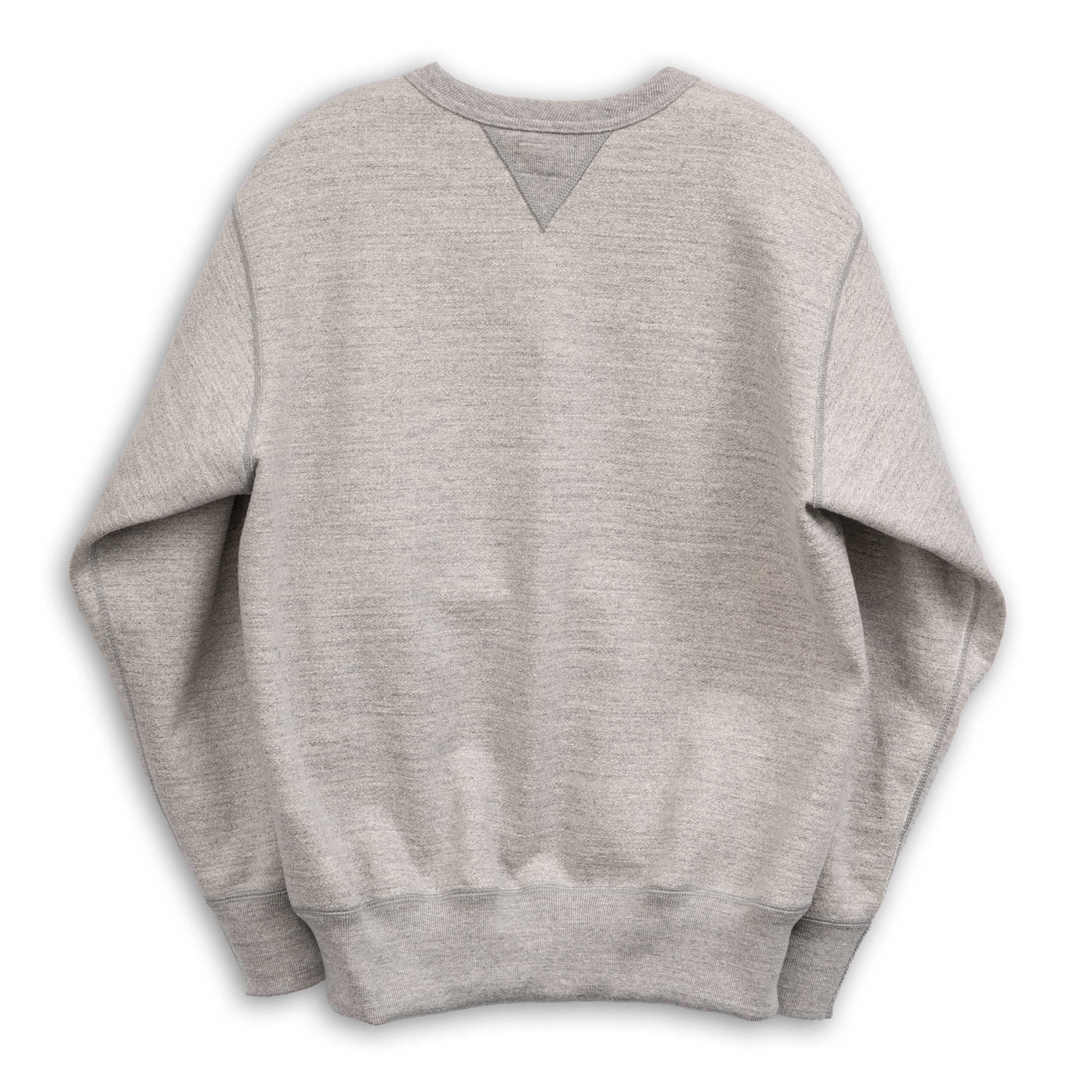 The Real McCoy's 12 oz. Ball Park Crew Neck Sweatshirt Grey-Sweatshirt-Clutch Cafe