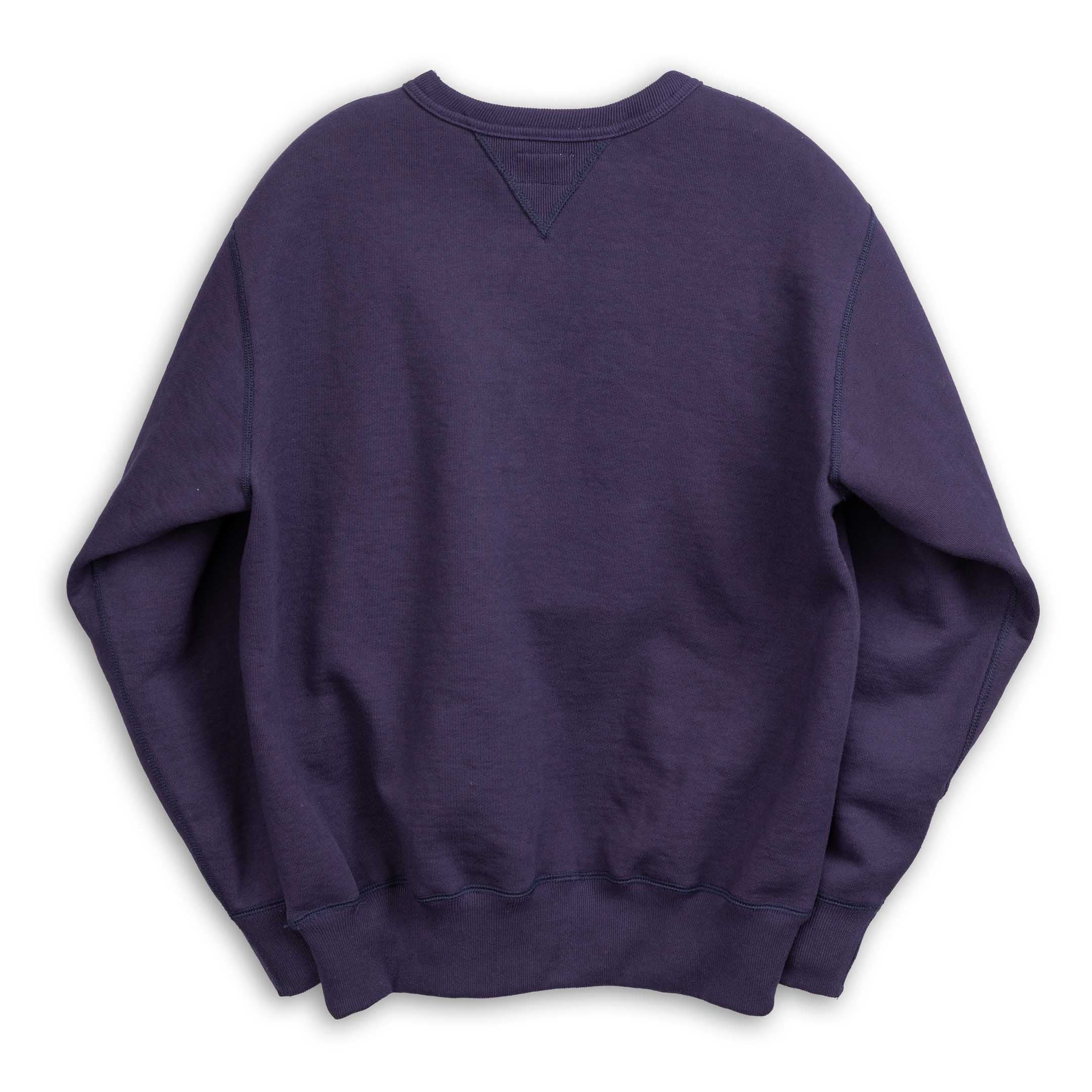 The Real McCoy's 12 oz. Ball Park Crew Neck Sweatshirt Navy-Sweatshirt-Clutch Cafe