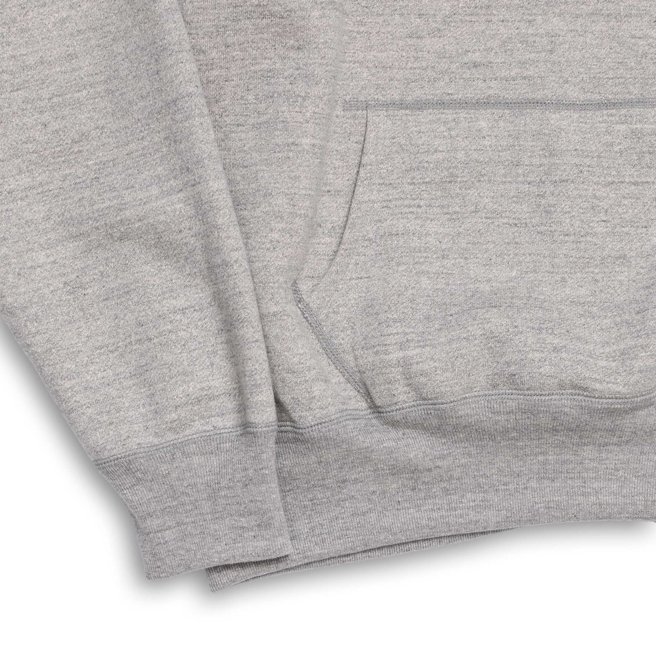 The Real McCoy's 12 oz. Ball Park Hooded Sweatshirt Grey-Hooded Sweatshirt-Clutch Cafe