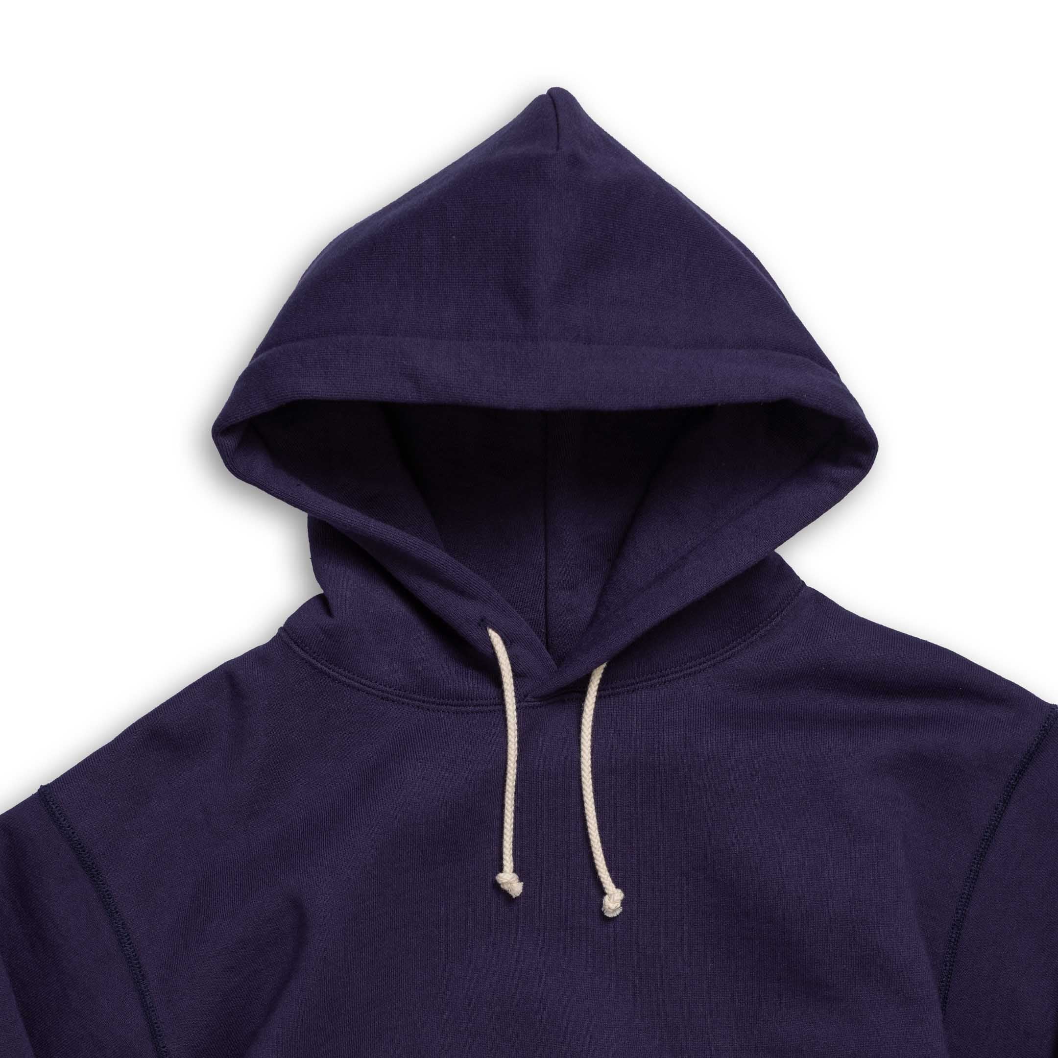 The Real McCoy's 12 oz. Ball Park Hooded Sweatshirt Navy-Hooded Sweatshirt-Clutch Cafe