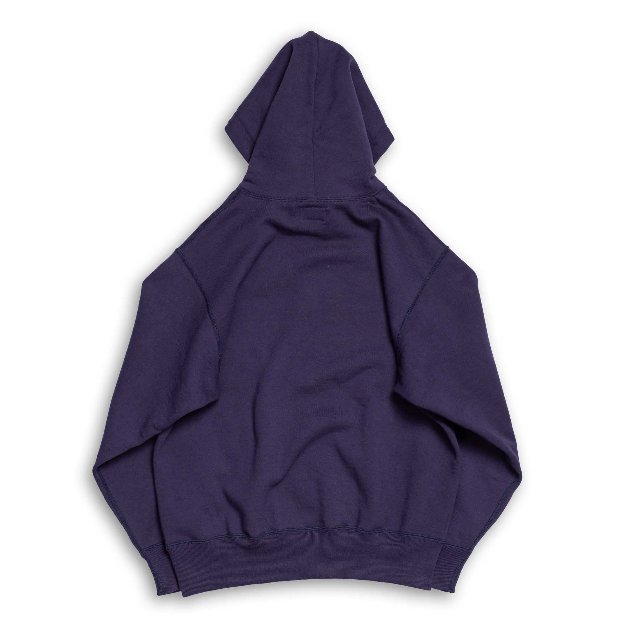 The Real McCoy's 12 oz. Ball Park Hooded Sweatshirt Navy-Hooded Sweatshirt-Clutch Cafe