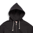 The Real McCoy's 12. oz Ballpark F/Z Hooded Sweatshirt Black-Hooded Sweatshirt-Clutch Cafe
