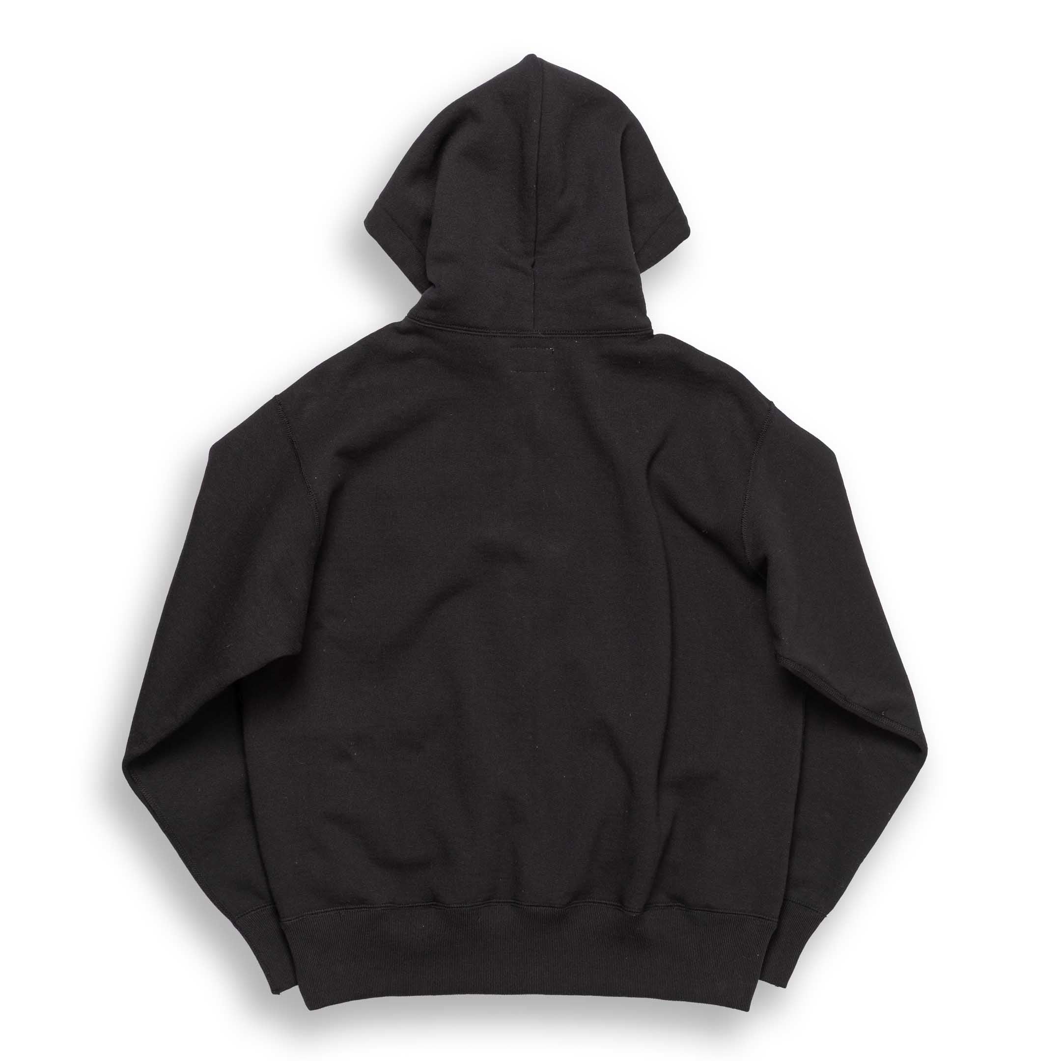 The Real McCoy's 12. oz Ballpark F/Z Hooded Sweatshirt Black-Hooded Sweatshirt-Clutch Cafe