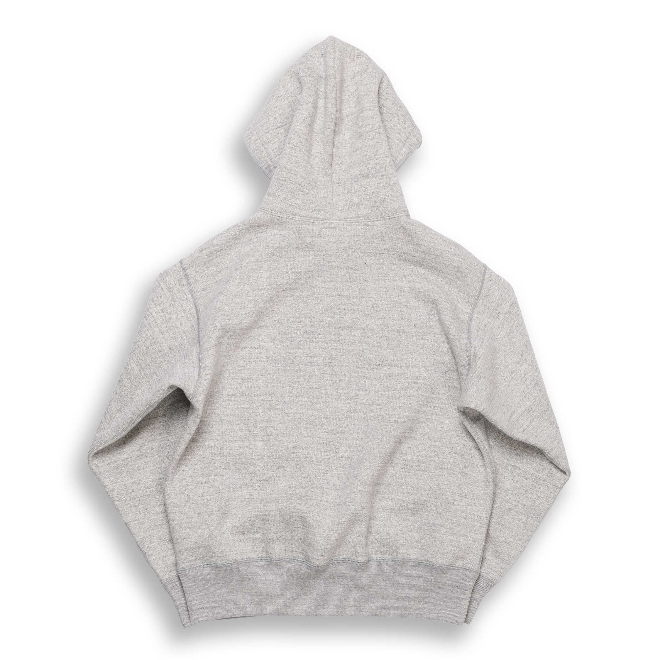 The Real McCoy's 12. oz Ballpark F/Z Hooded Sweatshirt Grey-Hooded Sweatshirt-Clutch Cafe