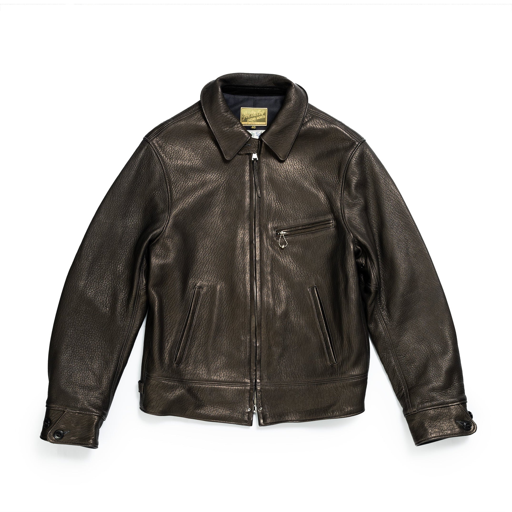 The Real McCoy's 30s Sports Jacket / Freeman Deerskin Black – Clutch Cafe