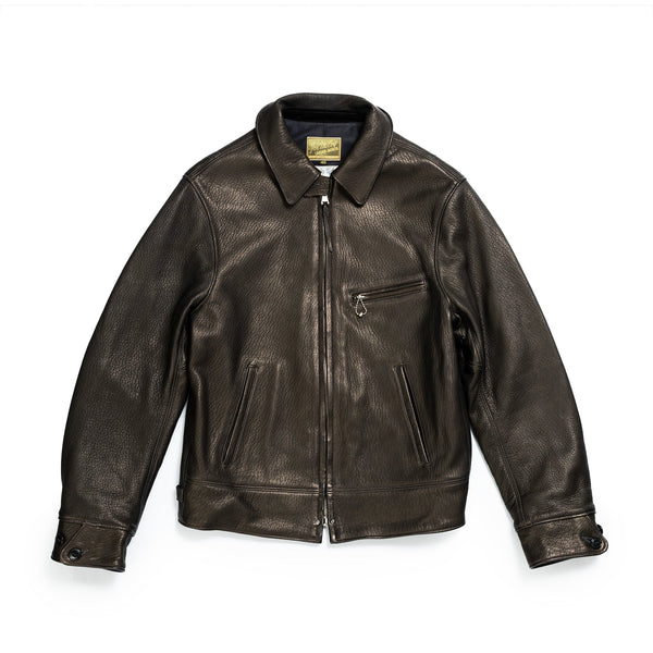 The Real McCoy's 30s Sports Jacket / Freeman Deerskin Black-Leather ...