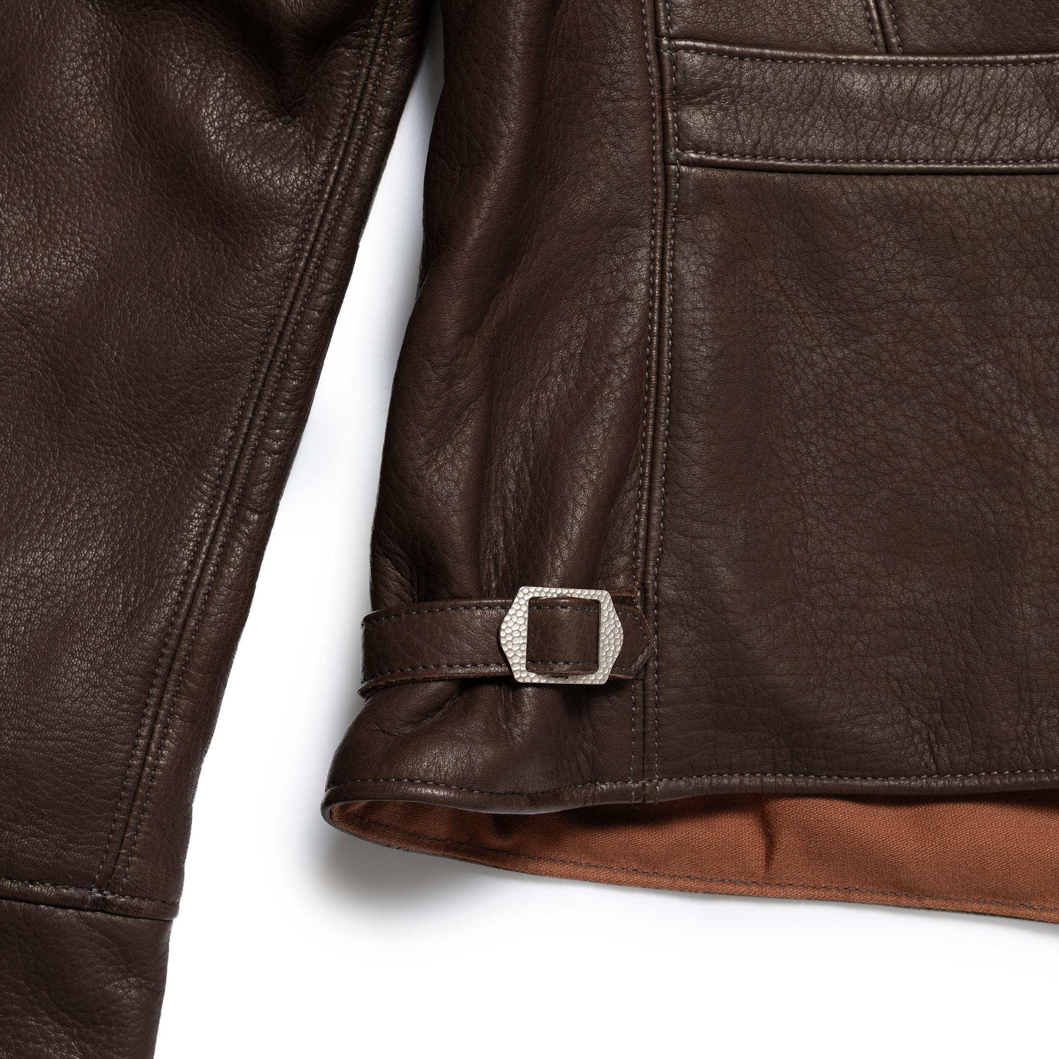 The Real McCoy's 30s Sports Jacket / Freeman Deerskin Brown-Leather Jacket-Clutch Cafe