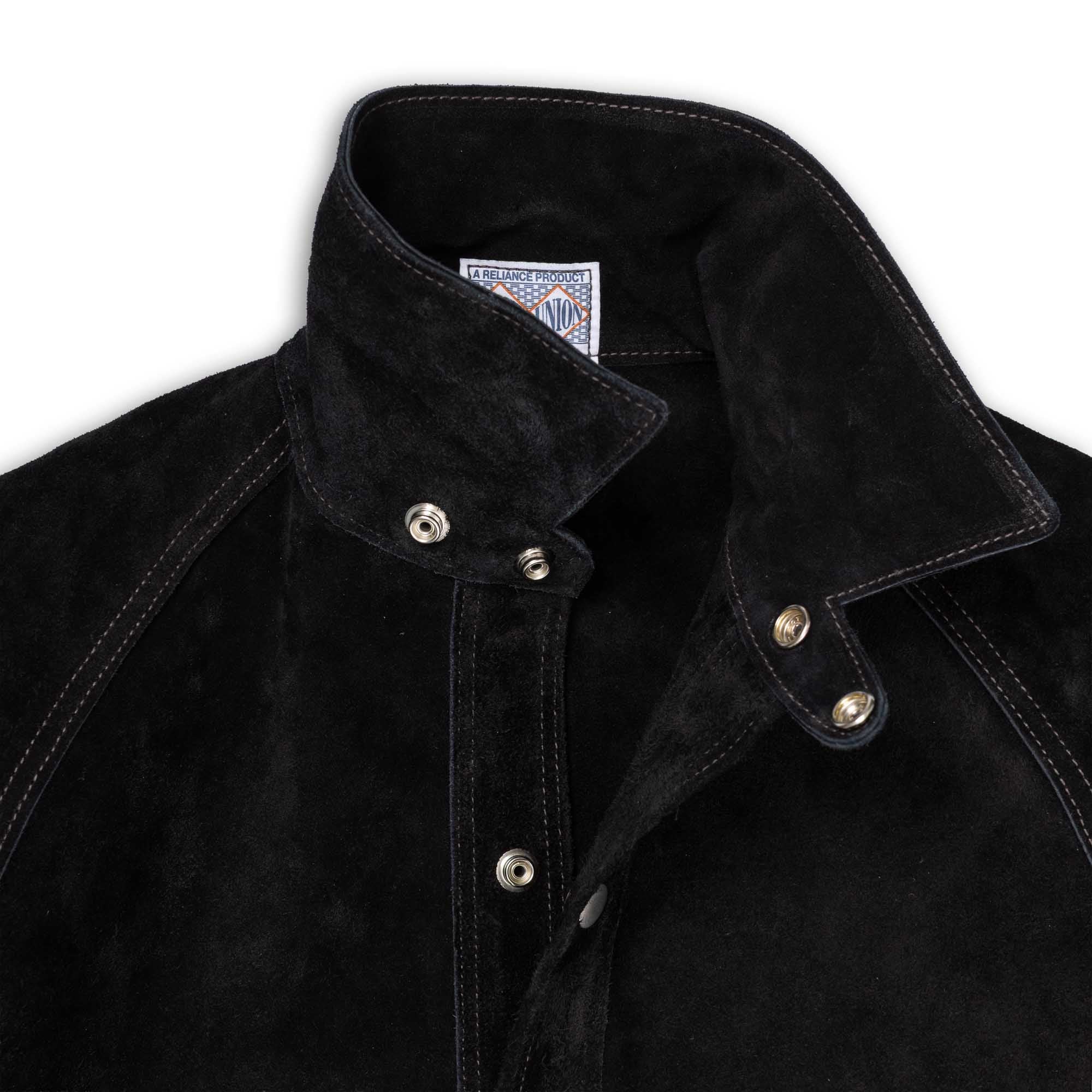 The Real McCoy's 8HU Leather Welder Jacket Black-Leather Jacket-Clutch Cafe