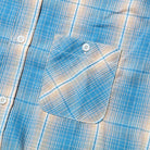 The Real McCoy's 8HU Ombre Check Summer Flannel Shirt Turquoise-Shirt-Clutch Cafe