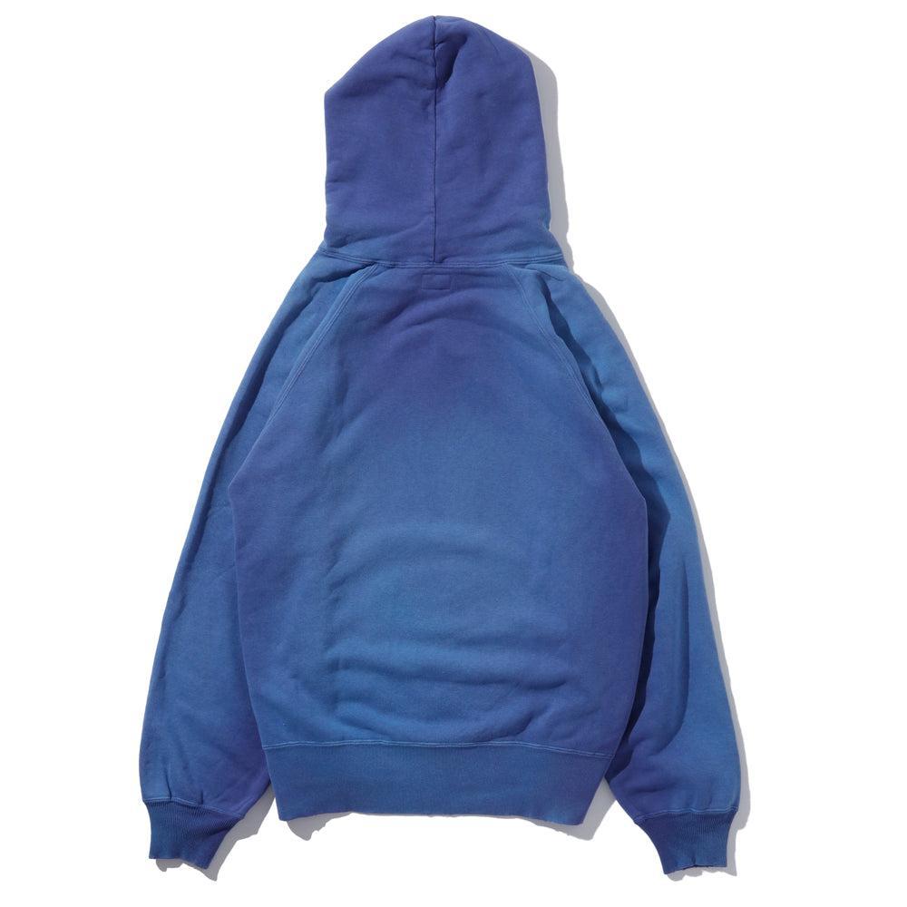 The Real McCoy's 9 oz Loopwheel Raglan Hooded Sweatshirt Faded Navy-Hooded Sweatshirt-Clutch Cafe