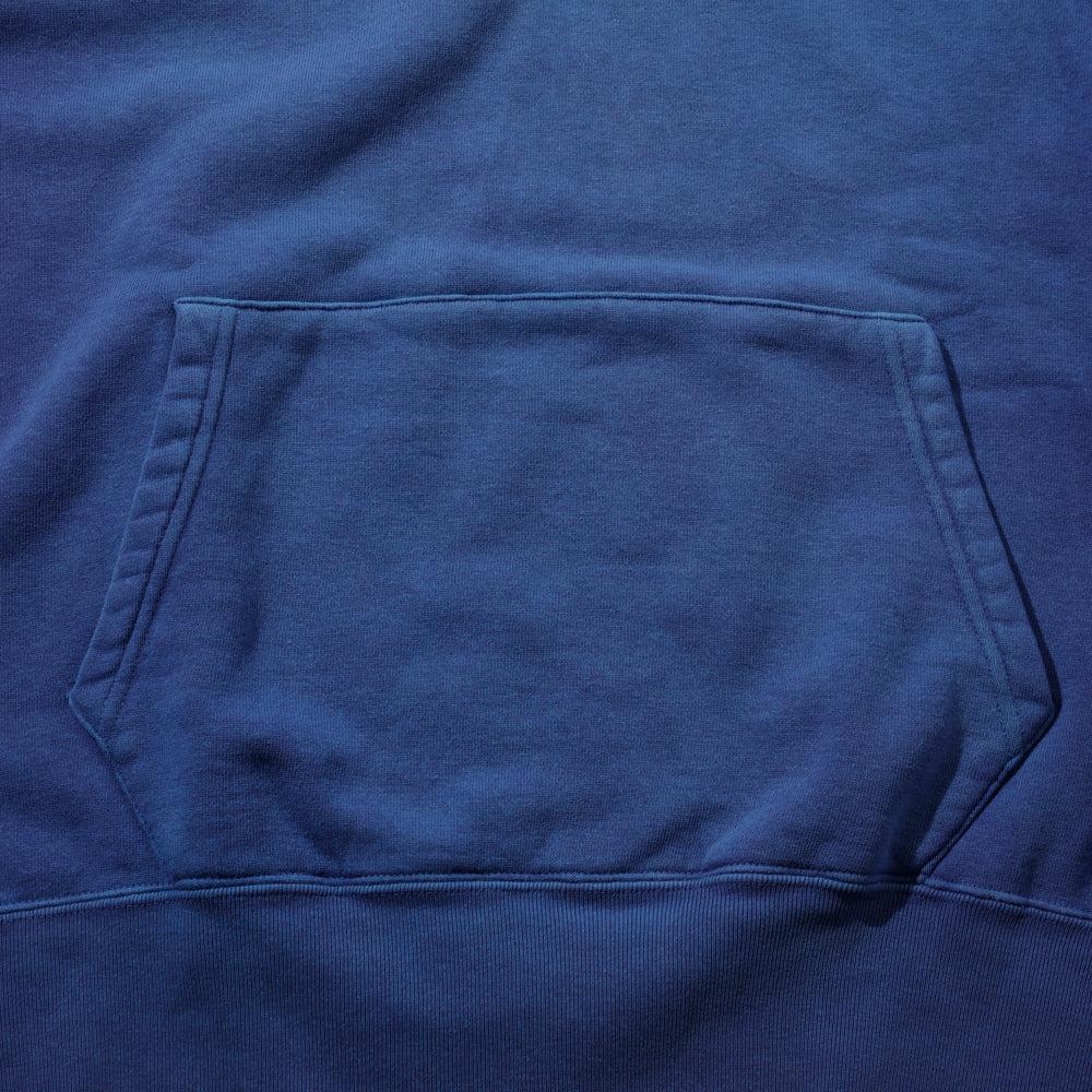 The Real McCoy's 9 oz Loopwheel Raglan Hooded Sweatshirt Faded Navy-Hooded Sweatshirt-Clutch Cafe