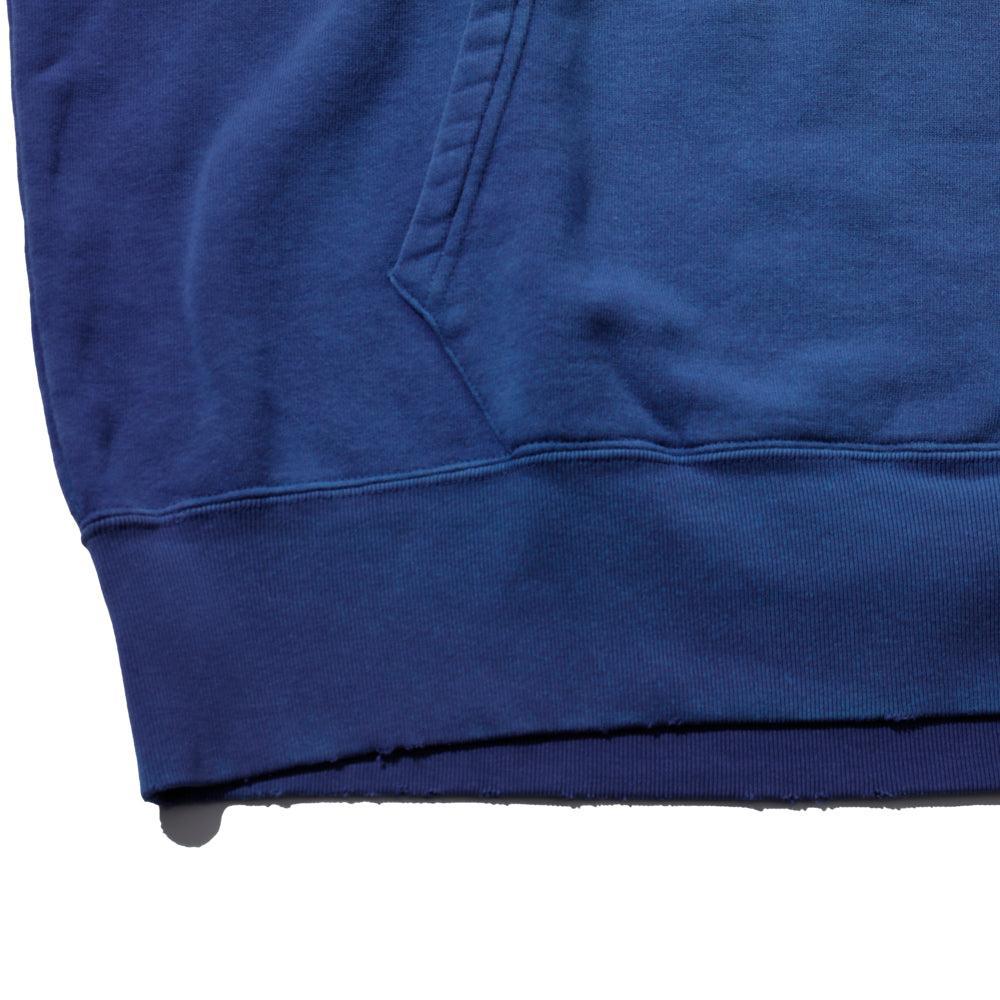 The Real McCoy's 9 oz Loopwheel Raglan Hooded Sweatshirt Faded Navy-Hooded Sweatshirt-Clutch Cafe