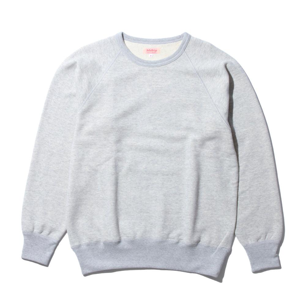 The Real McCoy's 9.oz Loopwheel Raglan Sleeve Sweatshirt Ash Grey-Sweatshirt-Clutch Cafe