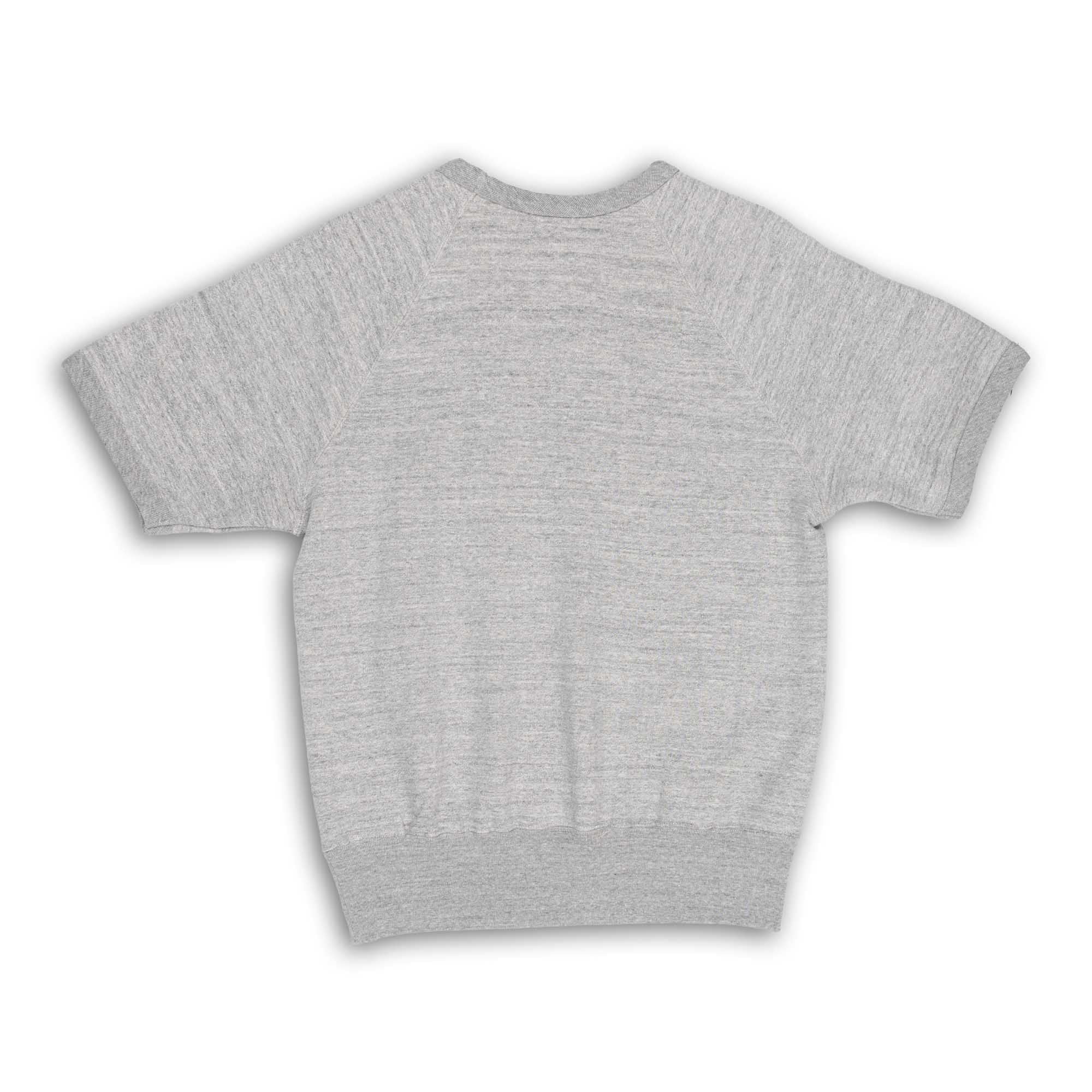 The Real McCoy's 9.oz Loopwheel S/S Sweatshirt Grey-Sweatshirt-Clutch Cafe