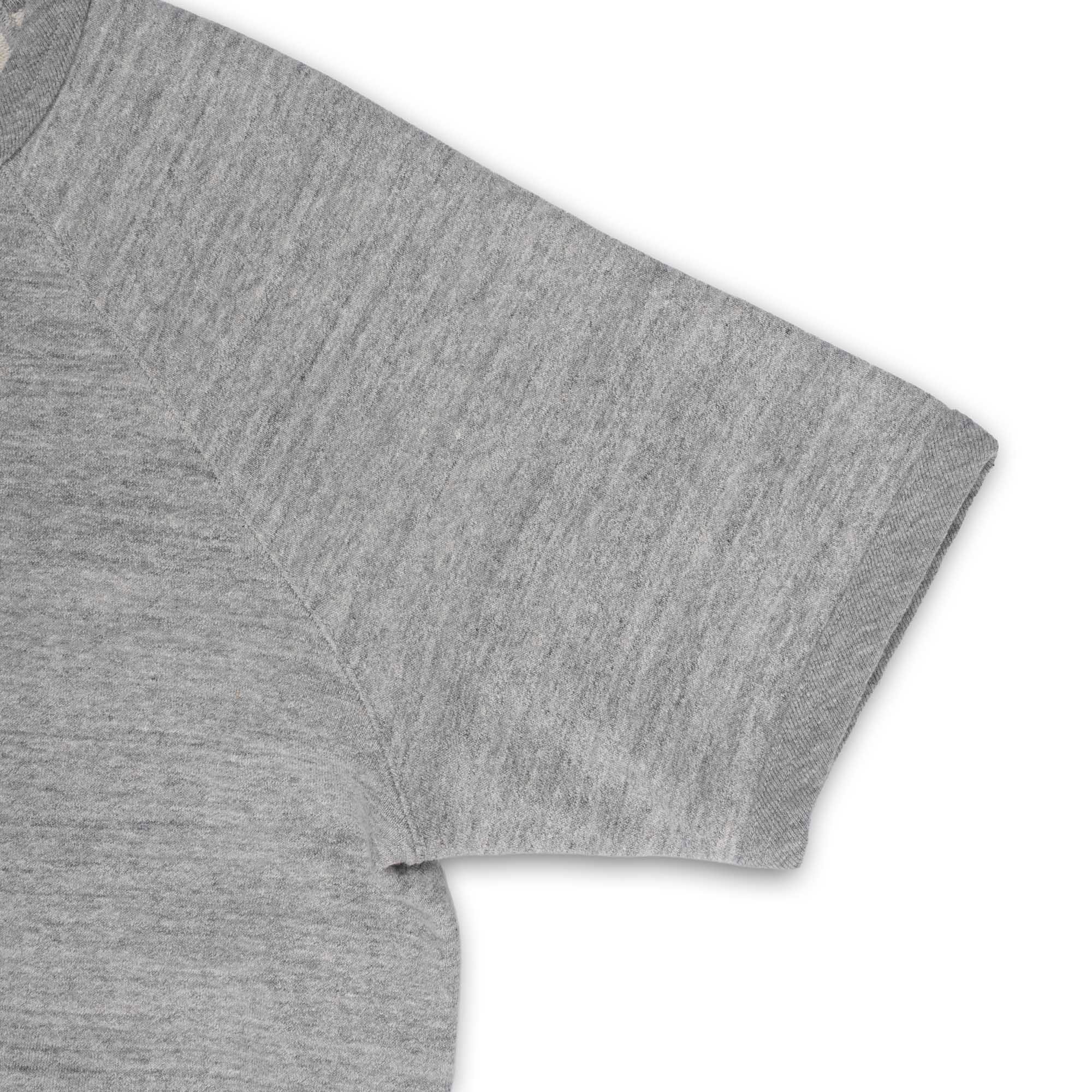 The Real McCoy's 9.oz Loopwheel S/S Sweatshirt Grey-Sweatshirt-Clutch Cafe