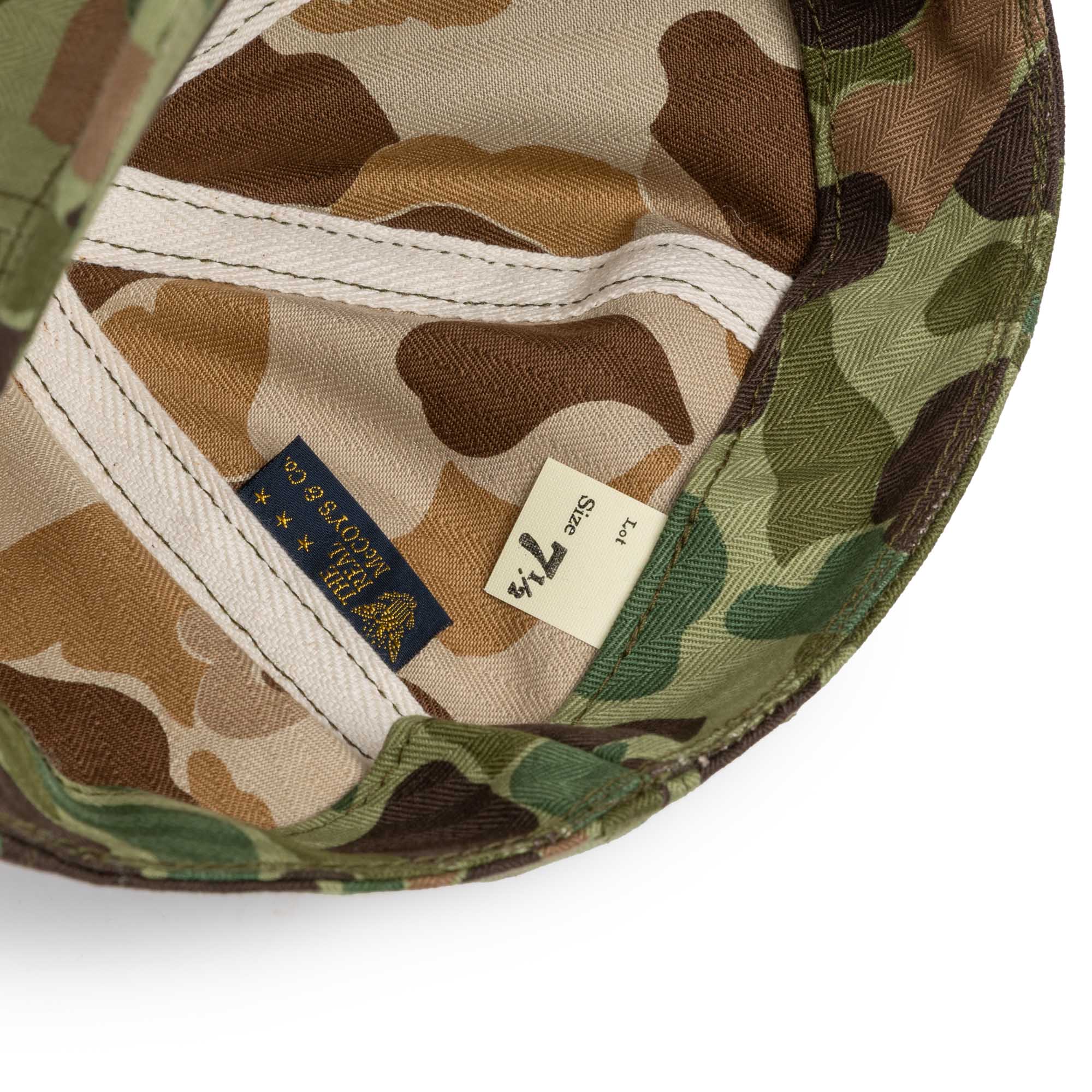 The Real McCoy's A-3 Cap Reversible Frogskin Camo-Cap-Clutch Cafe