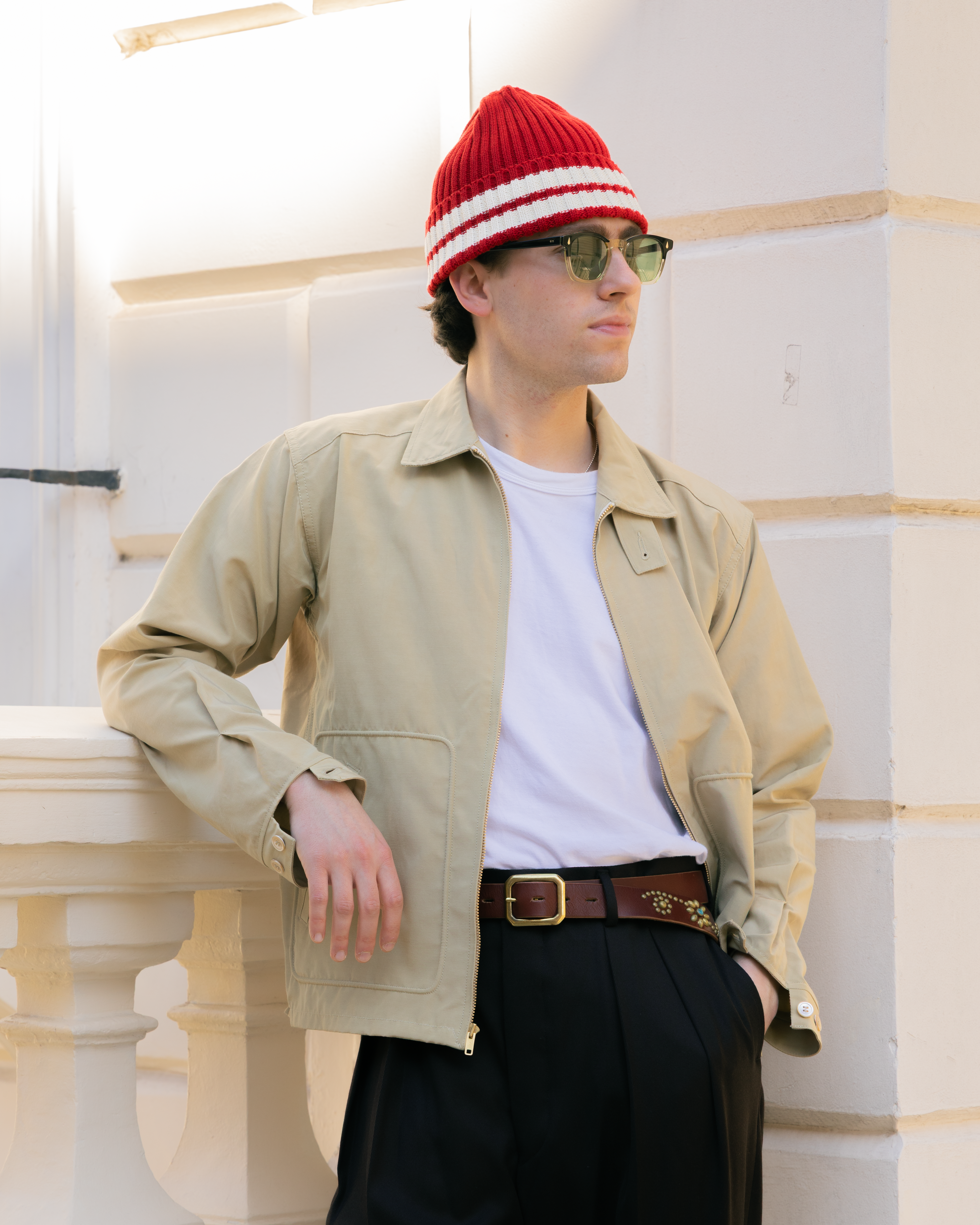 The Real McCoy's All Weather Swing Jacket Beige-Jacket-Clutch Cafe