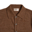 The Real McCoy's Alpaca Wool Collar Knit Cardigan Brown-Cardigan-Clutch Cafe