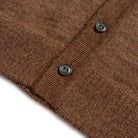 The Real McCoy's Alpaca Wool Collar Knit Cardigan Brown-Cardigan-Clutch Cafe
