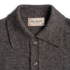 The Real McCoy's Alpaca Wool Collar Knit Cardigan Charcoal-Cardigan-Clutch Cafe