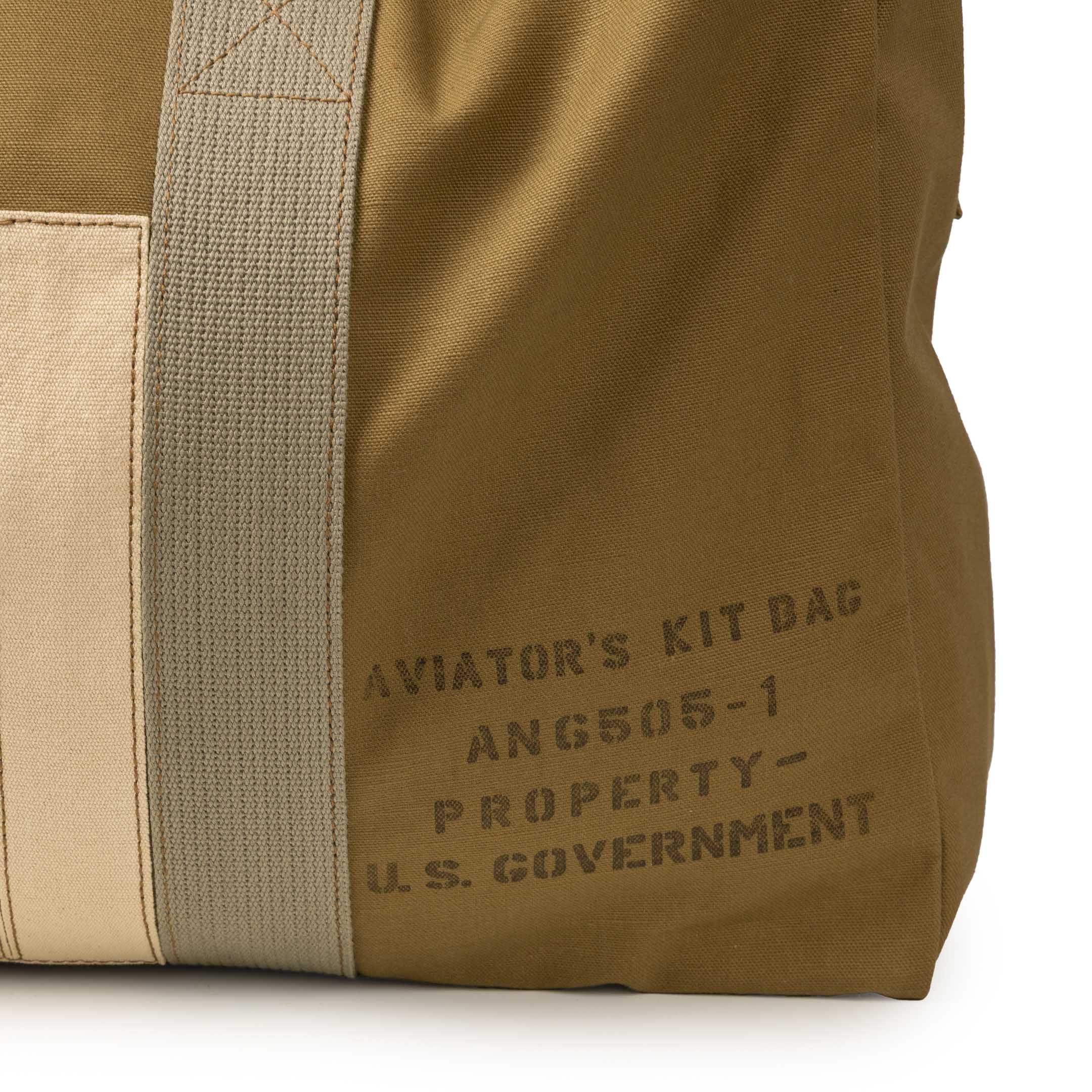 The Real McCoy's Aviator's Kit Bag 6505-1 Khaki-Bag-Clutch Cafe