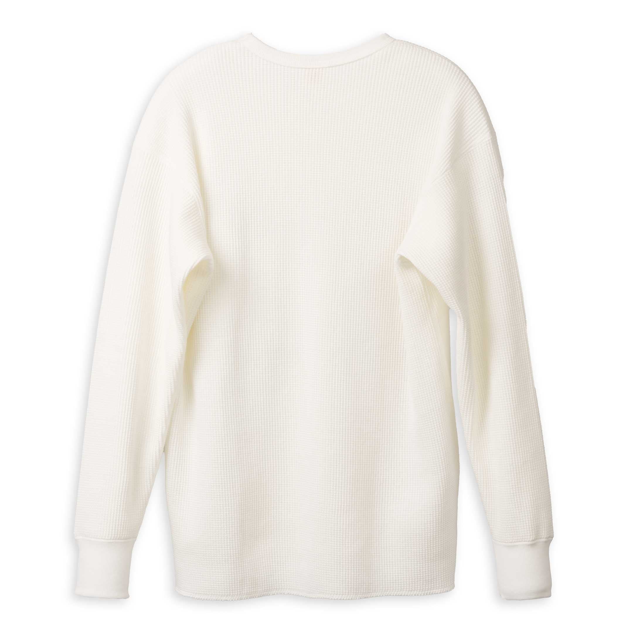 The Real McCoy's Ballpark Waffle Thermal Shirt White-Top-Clutch Cafe
