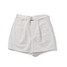 The Real McCoy's Belted Shorts / Cotton-Hemp Beige-Shorts-Clutch Cafe