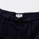 The Real McCoy's Belted Shorts / Cotton-Hemp Navy-Shorts-Clutch Cafe