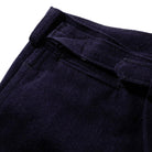 The Real McCoy's Belted Shorts / Cotton-Hemp Navy-Shorts-Clutch Cafe