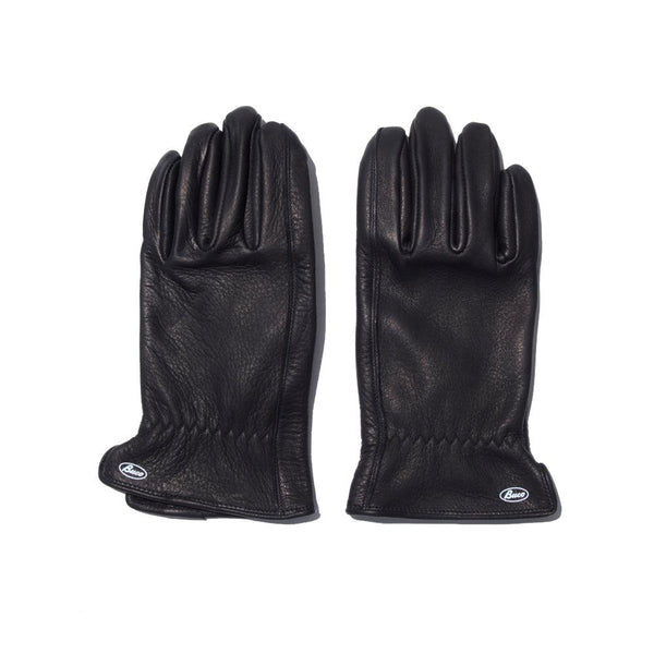 The Real McCoy's Buco Deerskin Leather Gloves Black-Gloves-Clutch Cafe