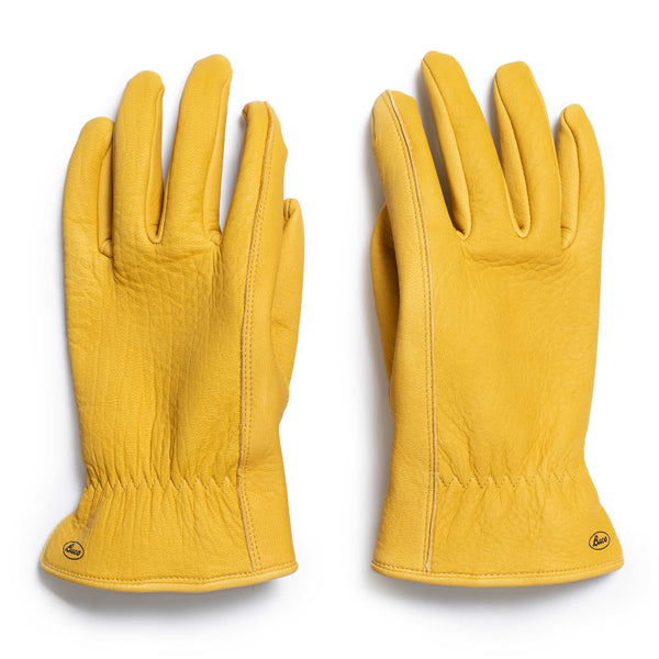 The Real McCoy's Buco Deerskin Leather Gloves Yellow-Gloves-Clutch Cafe