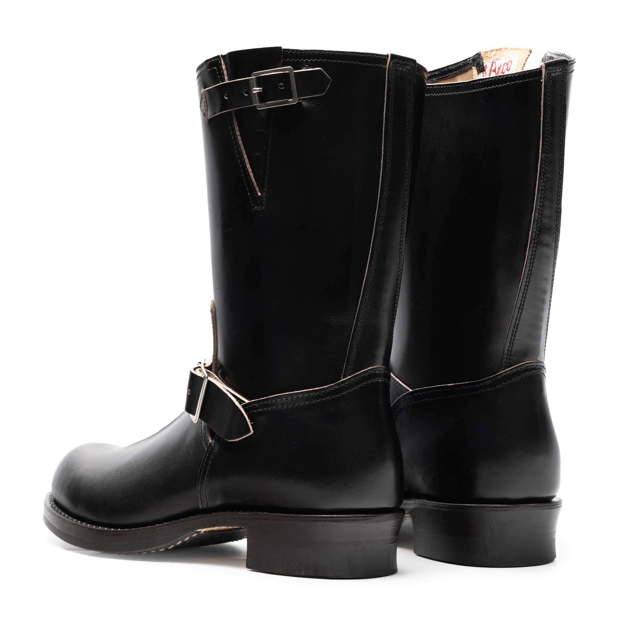 The Real McCoy's Buco Engineer Boots Buttock Black-Boots-Clutch Cafe